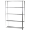 Wire Shelving Unit with 5 Shelves - 14"d x 48"w