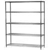 Industrial Wire Shelving Unit with 5 Shelves - 18"d x 60"w