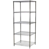 Industrial Wire Shelving Unit with 5 Shelves - 24"d x 30"w