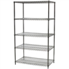 Heavy Duty Wire Shelving Unit with 5 Shelves - 24"d x 42"w