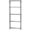 Industrial Wire Shelving Unit with 5 Shelves - 8"d x 30"w