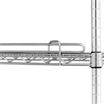 1"h Chrome Ledges for Wire Shelves