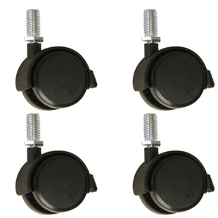 2" Plastic Casters - 4-Pack