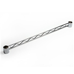 Hanger Rail for Chrome Wire Shelving