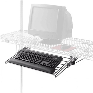 Chrome Wire Keyboard Holder