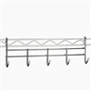 Wire shelving coat rack