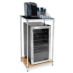 18"d x 24"w x 42"h 2-Shelf Beverage Station