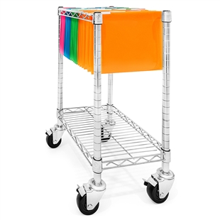 18"d x 12"w x 28"h Rolling File Cart