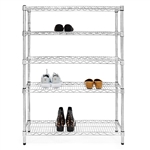 12"d x 36"w x 48"h 5-Shelf Shoe Rack