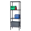 8"d x 54"h 4-Shelf Black Wire Shelving