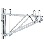 For use in continuous runs of adjustable height wall mounted shelving