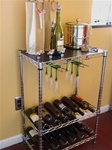 SI Chrome Wire 12 Bottle  Wine Rack