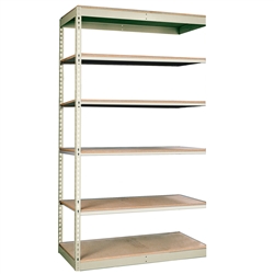 18"d Single Rivet 6 Shelf Add-On Units