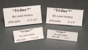 Clear Tri-Dex Label Holders - 25pk