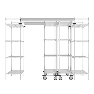 48"d Super Erecta Overhead Track Shelving - Chrome