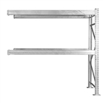 2-Tier Add-On Galvanized Pallet Rack - 48"d x 120"h