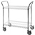 2-Shelf Chrome Wire Utility Carts - 18"d