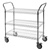 3-Shelf Chrome Wire Utility Carts - 18"d