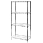 12"d x 24"w Wire Shelving with 4 Shelves