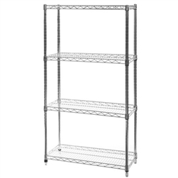 12"d x 30"w Wire Shelving with 4 Shelves