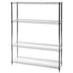 12"d x 42"w Wire Shelving with 4 Shelves