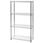 14"d x 30"w Wire Shelving with 4 Shelves