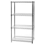 18"d x 30"w Wire Shelving with 4 Shelves