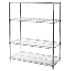 18"d x 42"w Wire Shelving with 4 Shelves