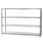 18"d x 72"w Wire Shelving with 4 Shelves