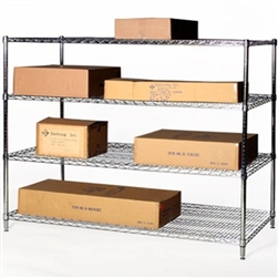 36"d x 60"w Wire Shelving with 4 Shelves
