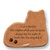 August Ceramics: "Cat's Motto: No matter what you've done, always try to make it look like the dog did it." Cat Magnet