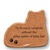 August Ceramics Cat Magnet "No home is complete without the pitter patter of kitty feet."