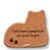 August Ceramics: "Cats leave pawprints on your heart." Cat Magnet