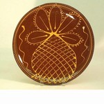 Hendersons Redware Pottery Pineapple Plate