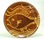 Hendersons Redware Pottery Fish and Waves Plate