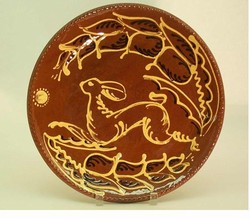 Hendersons Redware Pottery Running Hare