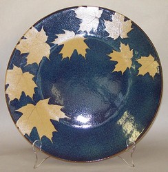 KALEIDOSCOPE POTTERY-- JUMBO ROUND SERVING PLATTER