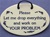 MOUNTAINE MEADOWS-- Pottery Plaque - "WELCOME"