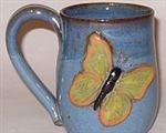 MudWorks Pottery Butterfly Mug by JoAnn Stratakos