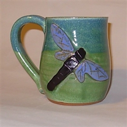 MudWorks Pottery Dragonfly Mug by JoAnn Stratakos