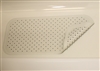 White Rubber Bath Mat, 12/case, 13.5" x 29"