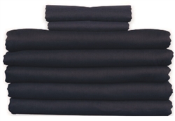 Navy 54"x90" Flat Sheets T-130, 5 Dozen