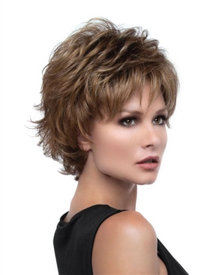 Synthetic Open Top Short Shag Wig - Alyssa Petite by Envy Wigs