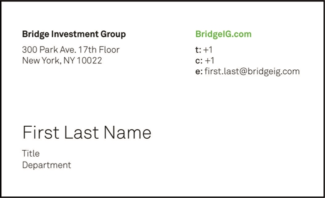 Bridge Investment Group - NY