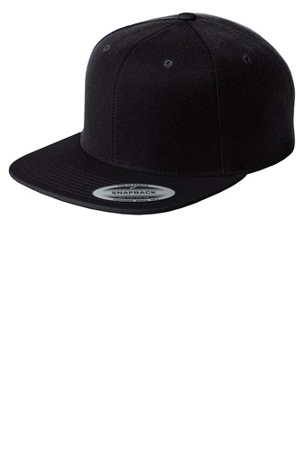 Sport-TekÂ® YuPoong Flat Bill Snapback Cap