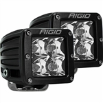 RIGID 202223 Dually D-Series Hybrid Spot Amber LED Lights