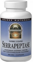 Serrapeptase 800 mg, 120 caps by Source Naturals