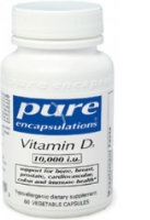 Vitamin D 10,000 IU, 60 vcaps Pure Encapsulations