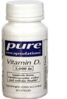 Vitamin D 5,000 IU, 60 vcaps by Pure Encapsulations