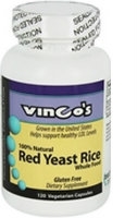 Red Yeast Rice 600 mg, 120 caps by Vinco
